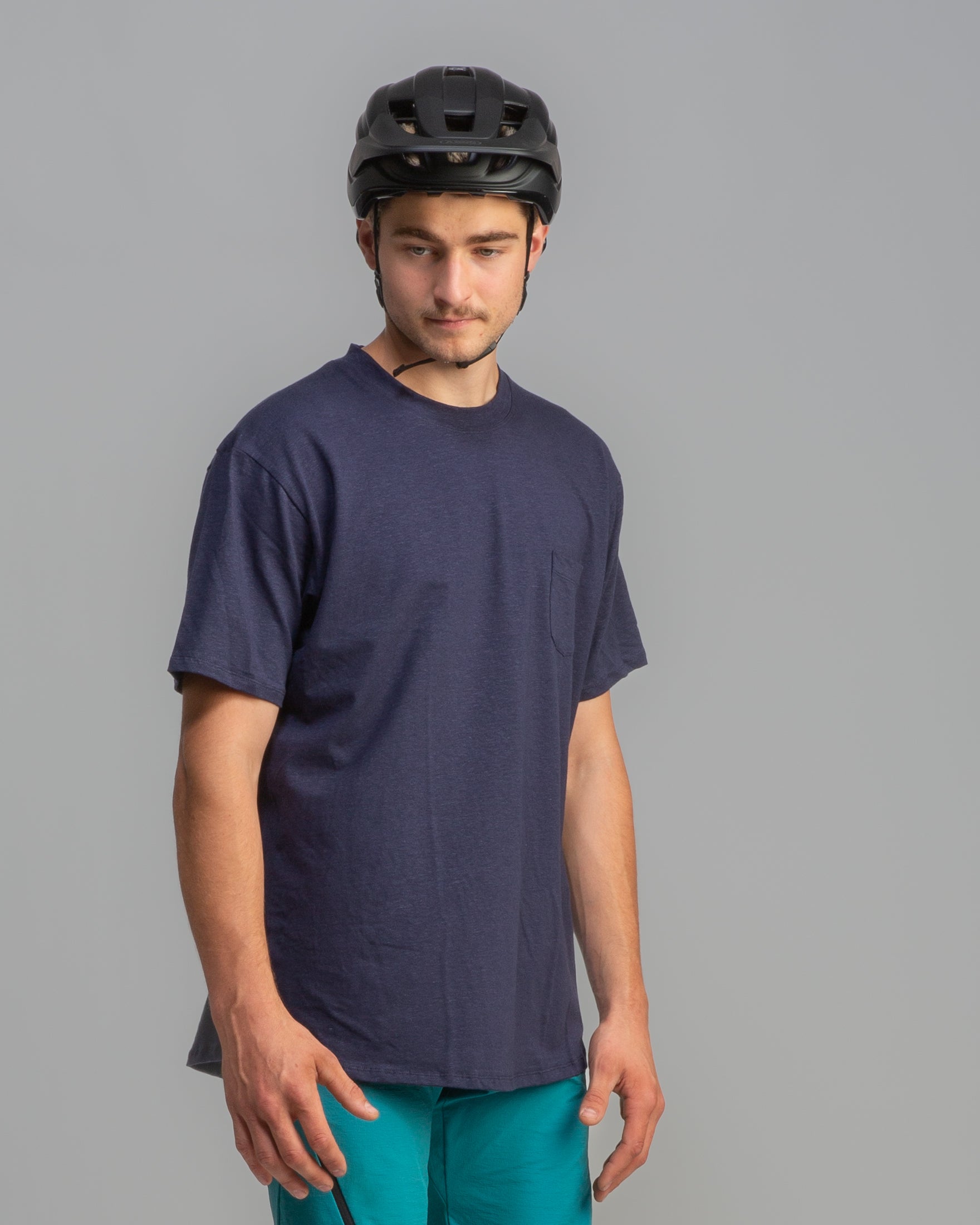 Hemp Pocket Tee - Navy
